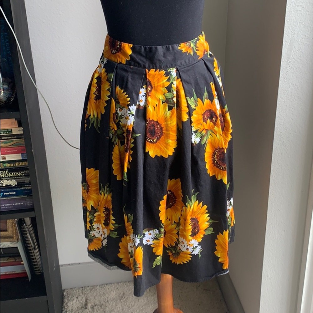 Midi Sunflower Skirt